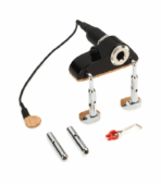 KNA VV-3V Portable Piezo Violin/Viola Pickup With Volume Control - Ebony - Image 2